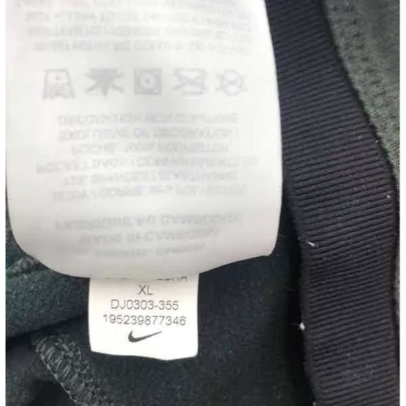 Nike Mens Black Elastic Waist Standard Fit Sweatpants Size XL Lot Of 2 - Picture 5 of 9